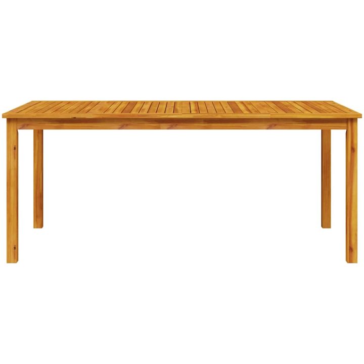 Matbord Set 9 pcs Naturlig Massivt akaciaträ vidaXL 180 x 90 x 75 cm – bild 8