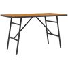 Matbord - Svart, , Gjort av massivt akaciaträ vidaXL 110 x 55 x 62 cm – miniatyr 2
