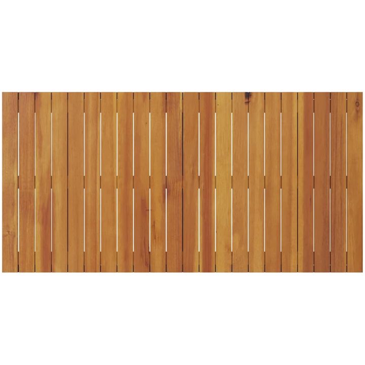 Matbord - Svart, , Gjort av massivt akaciaträ vidaXL 110 x 55 x 62 cm – bild 8