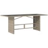 Matgrupp 9 pcs Ljusgrå vidaXL 190 x 80 x 74 cm – miniatyr 5