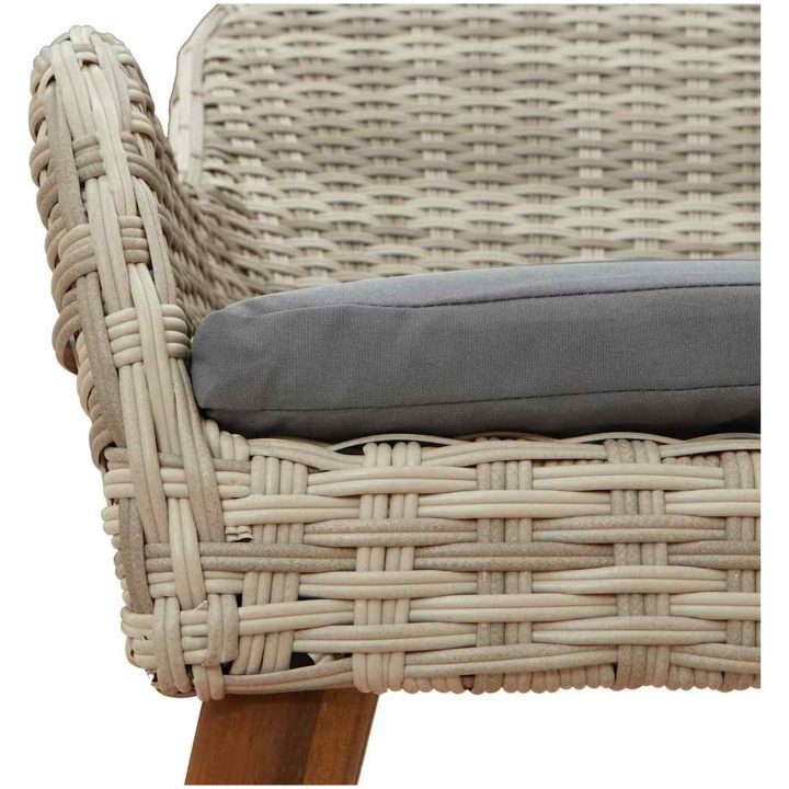 Matgrupp 9 pcs Ljusgrå vidaXL 190 x 80 x 74 cm – bild 10