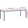 Matgrupp för trädgård med dynor 11delar beige konstrotting&glas vidaXL – miniatyr 9