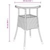 Matgrupp för trädgård med dynor 5 delar beige konstrotting&glas vidaXL – miniatyr 9