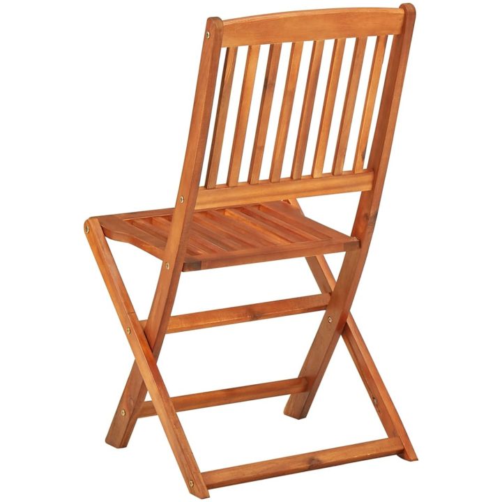 Matgrupp för trädgården 11 delar 220x90x75 cm massivt akaciaträ vidaXL – bild 5