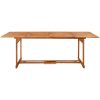 Matgrupp för trädgården 11 delar 220x90x75 cm massivt akaciaträ vidaXL – miniatyr 7