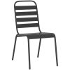 Matgrupp för trädgården 11 delar antracit stål vidaXL 200 cm table length – miniatyr 5