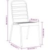 Matgrupp för trädgården 11 delar antracit stål vidaXL 200 cm table length – miniatyr 10