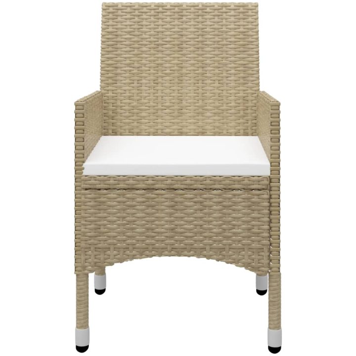 Matgrupp för trädgården 11 delar beige vidaXL – bild 7