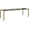 Matgrupp för trädgården 11 delar konstrotting beige vidaXL 250 cm bordslängd – miniatyr 6