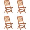 Matgrupp för trädgården 13 delar 280x90x75 cm massivt akaciaträ vidaXL – miniatyr 3