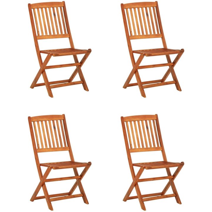 Matgrupp för trädgården 13 delar 280x90x75 cm massivt akaciaträ vidaXL – bild 3