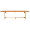 Matgrupp för trädgården 13 delar 280x90x75 cm massivt akaciaträ vidaXL – miniatyr 7