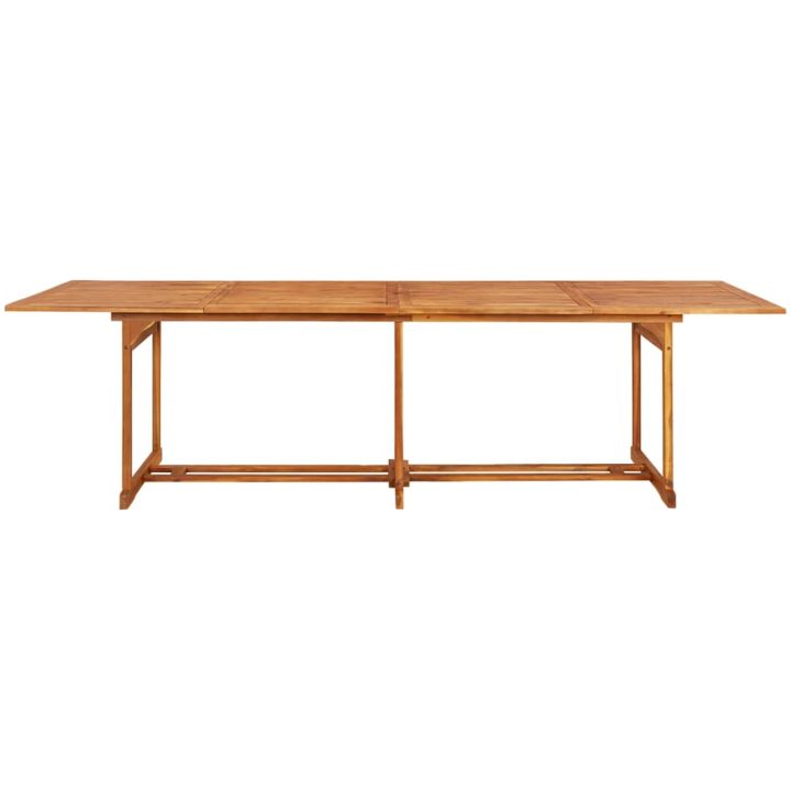 Matgrupp för trädgården 13 delar 280x90x75 cm massivt akaciaträ vidaXL – bild 7