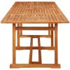 Matgrupp för trädgården 13 delar 280x90x75 cm massivt akaciaträ vidaXL – miniatyr 8