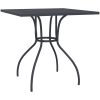 Matgrupp för trädgården 3 delar antracit metallnät vidaXL 80 cm table length – miniatyr 6