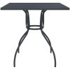 Matgrupp för trädgården 3 delar antracit metallnät vidaXL 80 cm table length – miniatyr 7