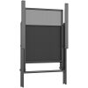 Matgrupp för trädgården 3 delar antracit stål vidaXL 110 cm table length – miniatyr 7