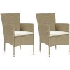 Matgrupp för trädgården 3 delar beige vidaXL – miniatyr 3