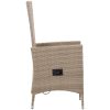 Matgrupp för trädgården 3 delar beige vidaXL – miniatyr 5