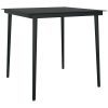 Matgrupp för trädgården 3 delar brun polyrotting glas vidaXL 80 x 80 x 74 cm – miniatyr 6
