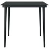 Matgrupp för trädgården 3 delar brun polyrotting glas vidaXL 80 x 80 x 74 cm – miniatyr 7