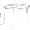 Matgrupp för trädgården 3 delar ek vidaXL 80 cm table length – miniatyr 8