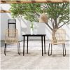 Matgrupp för trädgården 3 delar ek vidaXL 80 cm table length – miniatyr 1
