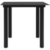 Matgrupp för trädgården 3 delar konstrotting och glas vidaXL 80 cm table length – miniatyr 11