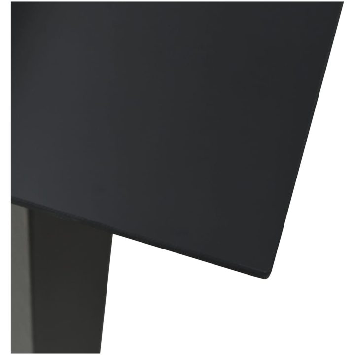 Matgrupp för trädgården 3 delar konstrotting och glas vidaXL 80 cm table length – bild 12