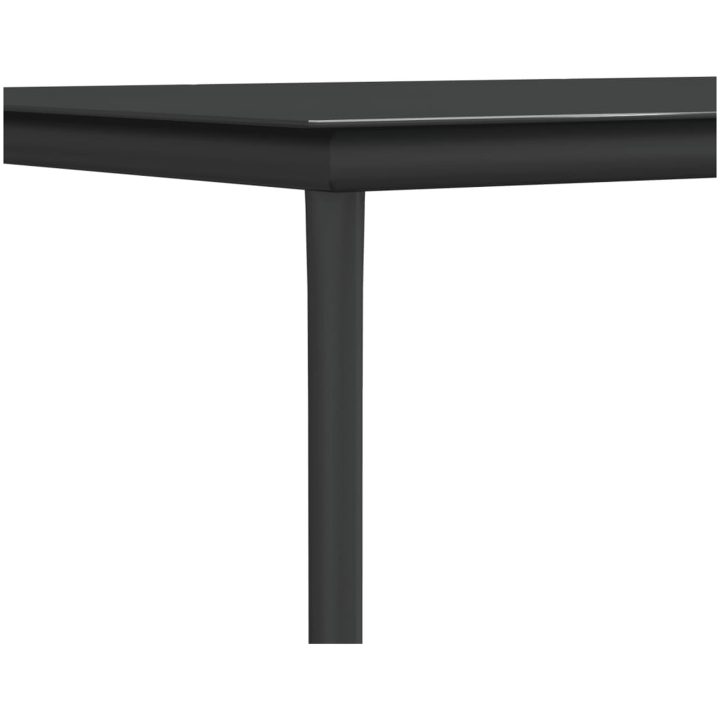 Matgrupp för trädgården 3 delar konstrotting & stål vidaXL 80 cm table length – bild 8