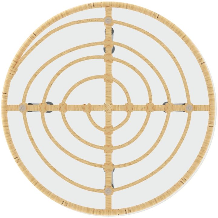 Matgrupp för trädgården 3 delar konstrotting vidaXL – bild 8