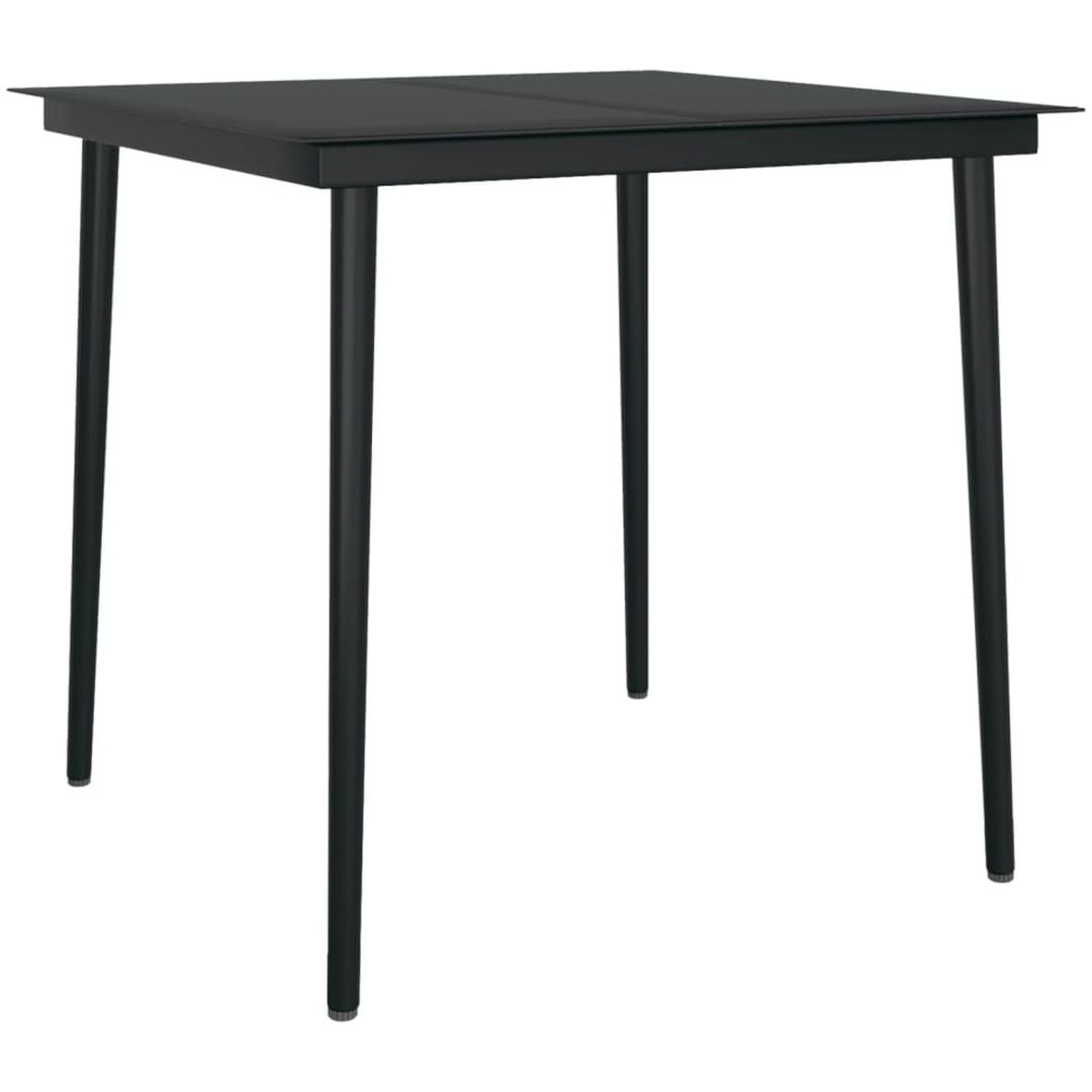 Matgrupp för trädgården 3 delar ljusgrå vidaXL 80 cm table length – bild 5