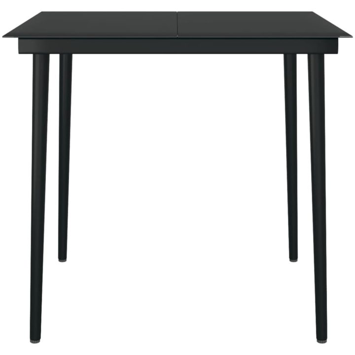 Matgrupp för trädgården 3 delar ljusgrå vidaXL 80 cm table length – bild 6