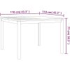 Matgrupp för trädgården 3 delar massiv teak vidaXL 110 cm bordslängd – miniatyr 11
