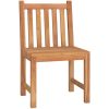 Matgrupp för trädgården 3 delar massiv teak vidaXL 110 cm bordslängd – miniatyr 5