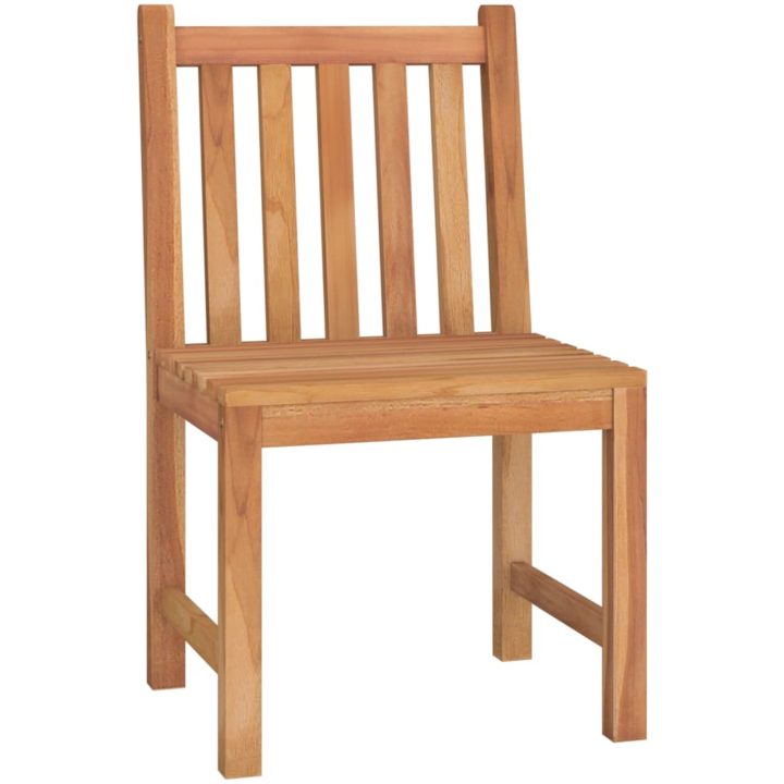 Matgrupp för trädgården 3 delar massiv teak vidaXL 110 cm bordslängd – bild 5