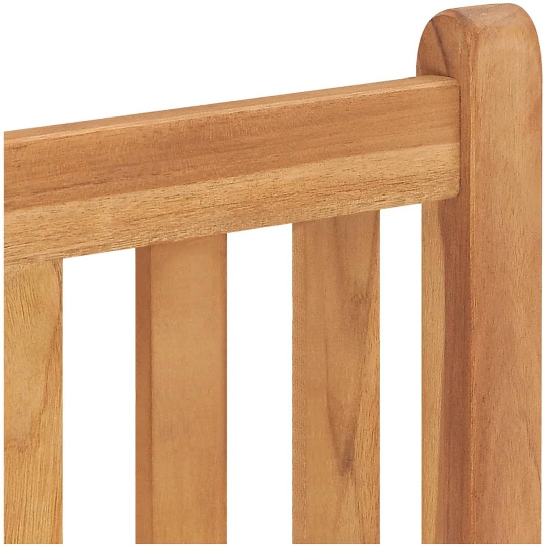 Matgrupp för trädgården 3 delar massiv teak vidaXL 110 cm bordslängd – bild 7