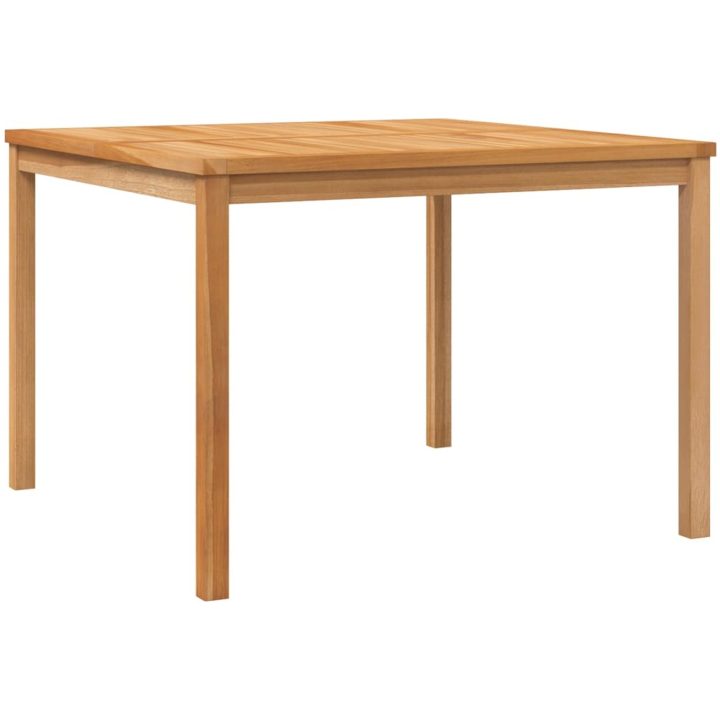 Matgrupp för trädgården 3 delar massiv teak vidaXL 110 cm bordslängd – bild 8