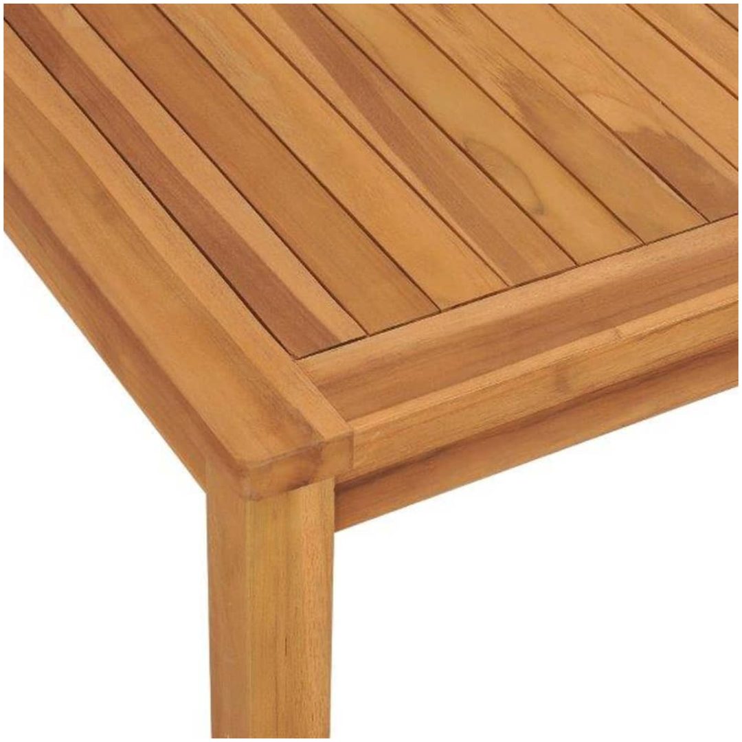 Matgrupp för trädgården 3 delar massiv teak vidaXL 110 cm bordslängd – bild 9