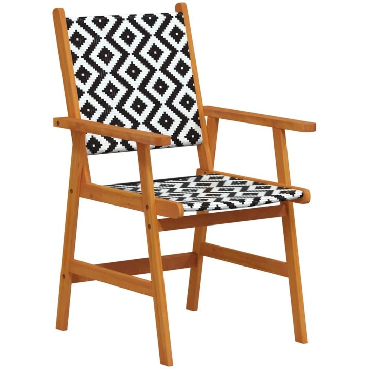 Matgrupp för trädgården 3 delar massivt akaciaträ vidaXL 88 cm table length – bild 5