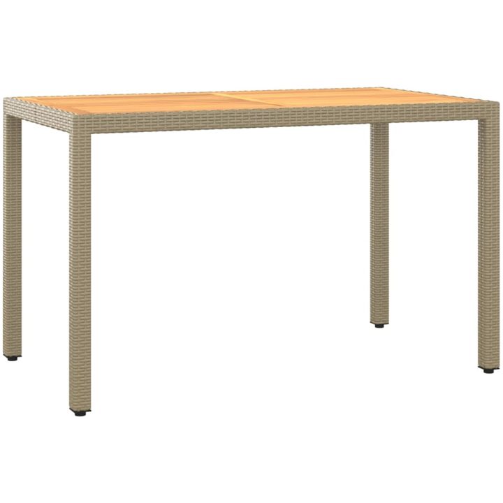 Matgrupp för trädgården 3 delar med dynor konstrotting beige vidaXL – bild 5