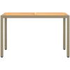 Matgrupp för trädgården 3 delar med dynor konstrotting beige vidaXL – miniatyr 6