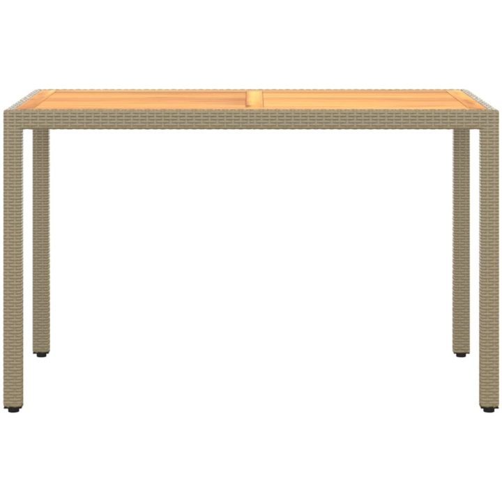 Matgrupp för trädgården 3 delar med dynor konstrotting beige vidaXL – bild 6
