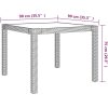 Matgrupp för trädgården 3 delar med dynor konstrotting grå vidaXL 90 cm table length – miniatyr 11