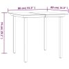 Matgrupp för trädgården 3 delar med dynor konstrotting & stål vidaXL 80 cm table length – miniatyr 11
