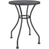Matgrupp för trädgården 3 delar metallnät antracit vidaXL ⌀60 cm table – miniatyr 4