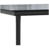 Matgrupp för trädgården 3 delar stål och textilen svart vidaXL 80 cm table length – miniatyr 7