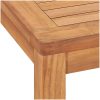 Matgrupp för trädgården 4 delar massiv teak vidaXL 140 cm table length – miniatyr 11