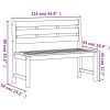Matgrupp för trädgården 4 delar massiv teak vidaXL 140 cm table length – miniatyr 12