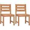 Matgrupp för trädgården 4 delar massiv teak vidaXL 140 cm table length – miniatyr 6